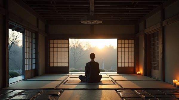 Dojo comme lieu de méditation et recentrage : un espace de transformation